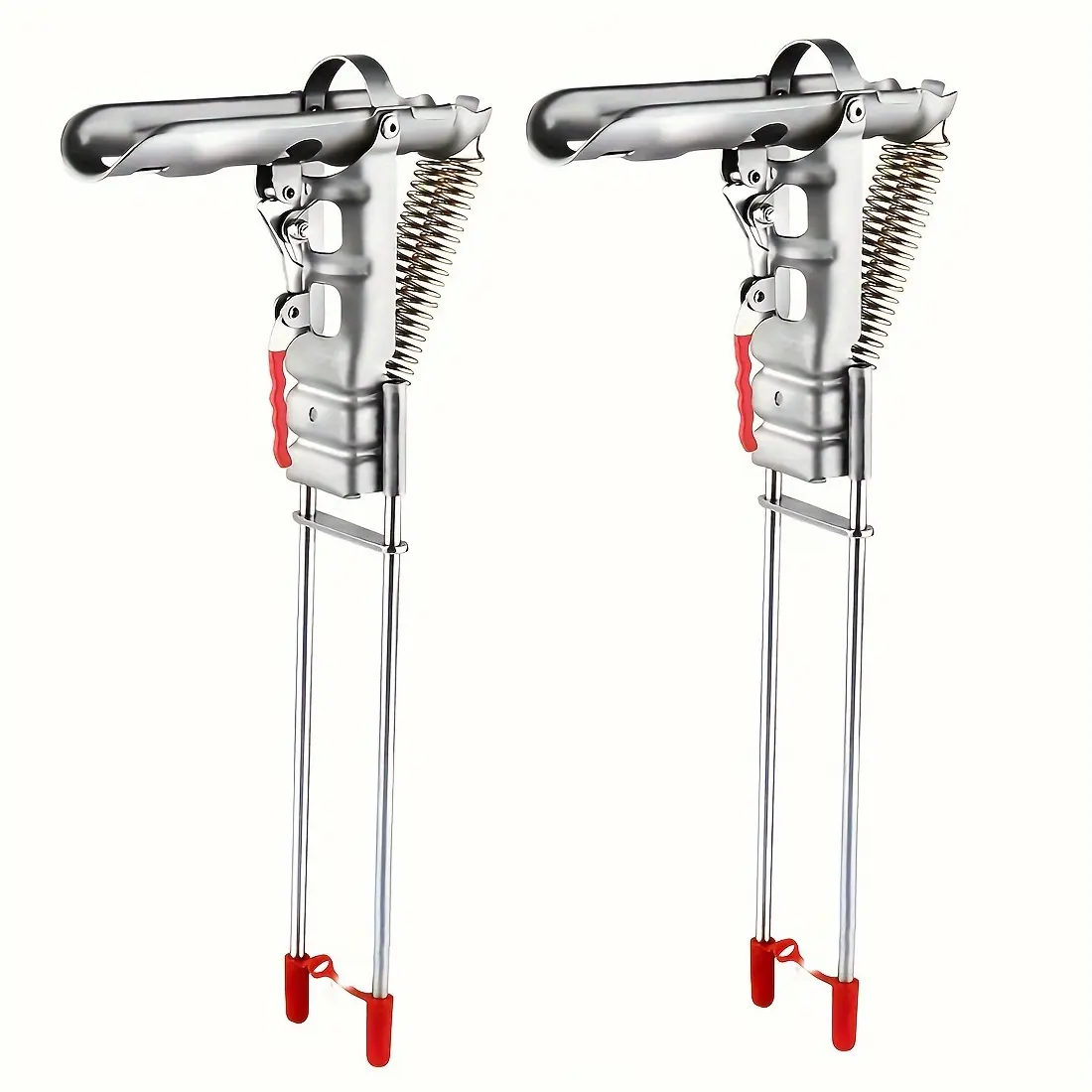 SVIDA 2-Pack Automatic Spring Fishing Rod Racks, Stainless Steel Fishing Rod Holders, 360-Degree Adjustable Fishing Rod Racks