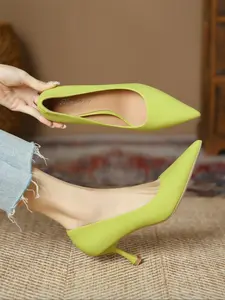 Women's Fashionable Stylish Solid Color Pointed Toe Stiletto Heels, Elegant High Heels for Party, Daily Clothing Decor for Women & Girls, Footwear