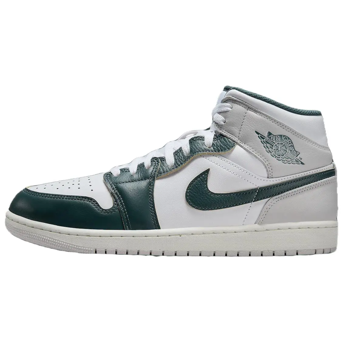 Jordan 1 Mid Se Oxidized Green Retro Durable Non-slip Basketball Shoes Unisex FQ7720-103
