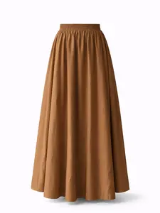 Cotton maxi skirt long all the way to feet