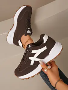 Retro Chunky Sneakers for Women, Instep Bulky Design, Comfortable Running Shoes, Stylish Casual Footwear, Perfect for Daily Wear