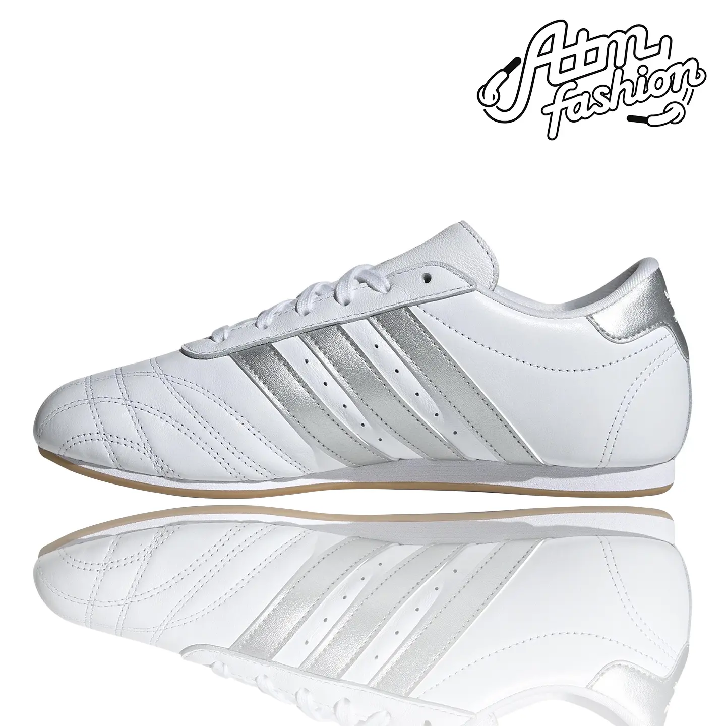 adidas Taekwondo Cloud White Silver Metallic Gum (Women's) Women's Authentic Shoes Footwear Sneaker Trainer Comfortable Walking Fashion Trending Gift