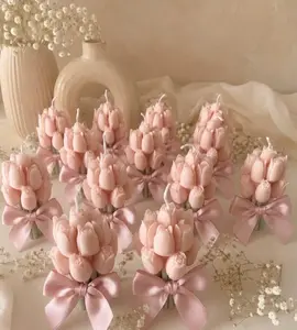 Handmade Candle TULIPS OF LOVE