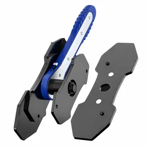 Brake Caliper Press Tool, 360 Degree Swing Ratchet Piston Spreader Wrench for Single Twin Quad Piston Disc Brakes, Automotive Brake Repair Tool