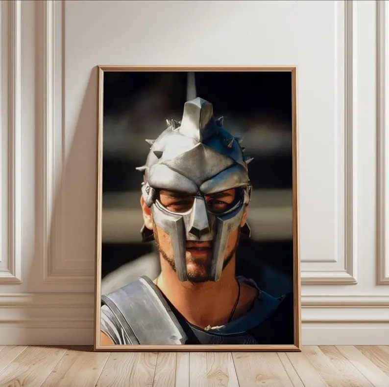Gladiator Inspired Movie Poster Film Print Vintage Wall Art  , Premium Poster, Canvas Home Decor