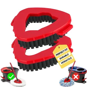 For O-Cedar Easy Wring Spin Mop 1 Tank System Scrub Brush Replacement Head Hard Bristle Cleaning Brush Durable Sturdy PP Plastic for Bathroom,Kitchen