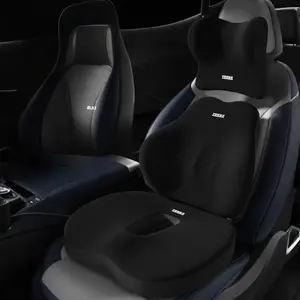 Car Seat Lumbar Support Seat Booster Cushion for Adults Ideal for Driving Enhances Comfort with Lumbar Support