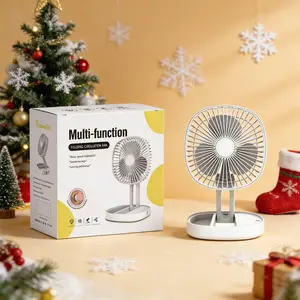 Tabletop Foldable Multifunction Fan with Aromatherapy Oil, Mosquito Repellent, Disinfectant, Quiet Cooling, 1200mah Battery, Multi-Angle Circulating Wind, Outdoor Rechargeable Fan