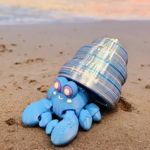 3d Printed Hermit Crab Articulated Decor
