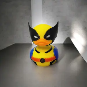 Vigilante Duck Figure 2.5 Inches Tall 3D Printed Collectible Toy with Unique Design