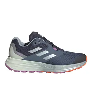 adidas Womens Terrex Two Flow Trail Running Sneakers Shoes - Blue