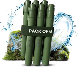 Portable Water Filter Straw , Essential Camping & Hiking Gear, Water Purification Straw for Travel, Biking and  Preparedness