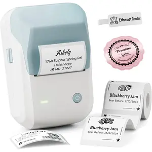 Bluetooth Label Maker Machine with Tape  Large Waterproof Inkless Thermal Label Printer for Kids School Items Classroom Teacher Organization