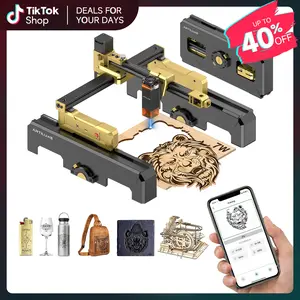 ARTILUME T1 Portable Laser Engraving Machine with APP Control, Foldable Design, No Assembly Required, 0.01mm Precision, 10000mm/min Speed, Engraves Wood, Leather, Acrylic & Metal, Custom Design Tool for Creative Projects