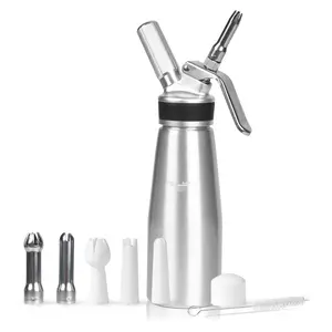 Homemade Whipped 500ml Whipped Cream Dispenser – Dessert Maker with 6 Nozzles