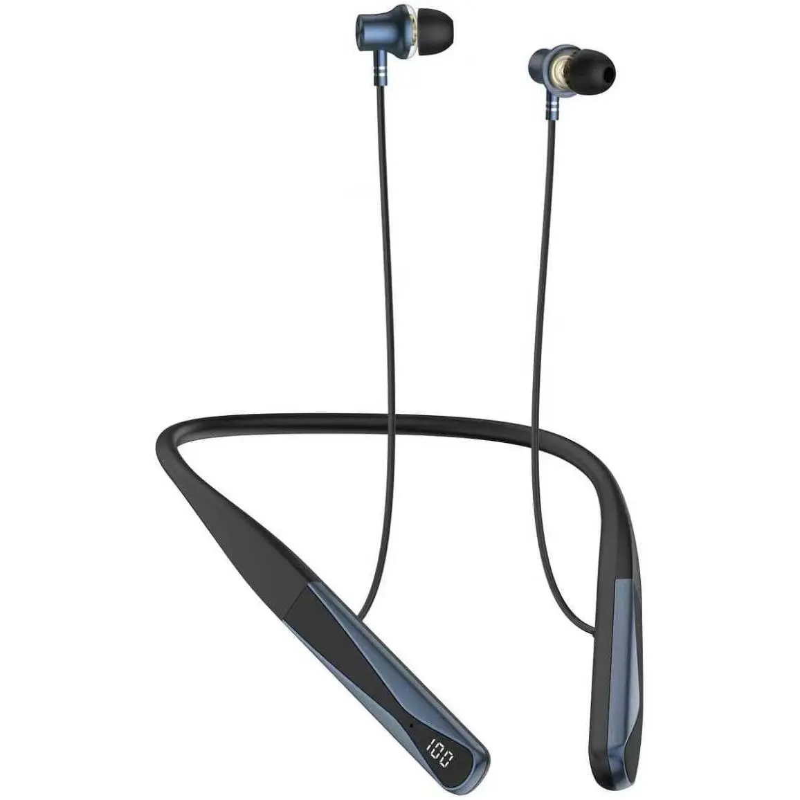 Neckband  Headphones with Voice Return Microphone,6.0  35 Hours Playtime, IPX5   Noise Cancelling Earbuds for  (A18)