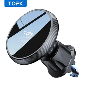 TOPK Magnetic Air Vent Car Phone Holder, Powerful Magnetism Car Cell Phone Mount, Universal Car Accessories for Most Smartphones, Car Cellphone Mount