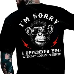 I'm Sorry I Offended YouWith My Common Sense Monkey Print T-shirt, Hoodie & Sweater - Unisex Sizes S-5XL