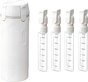 Wnnideo 4-in-1 Travel Dispenser Bottle,4 Pack 30ML Travel Bottles for Toiletries, Leak Proof Travel Size Containers
