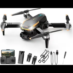 Drones With Camera for Adults 1080P HD Foldable FPV Mini Drone with Altitude Hold, 360° Flips, One-Key Start, Remote Control Toys Gift (2×Camera)