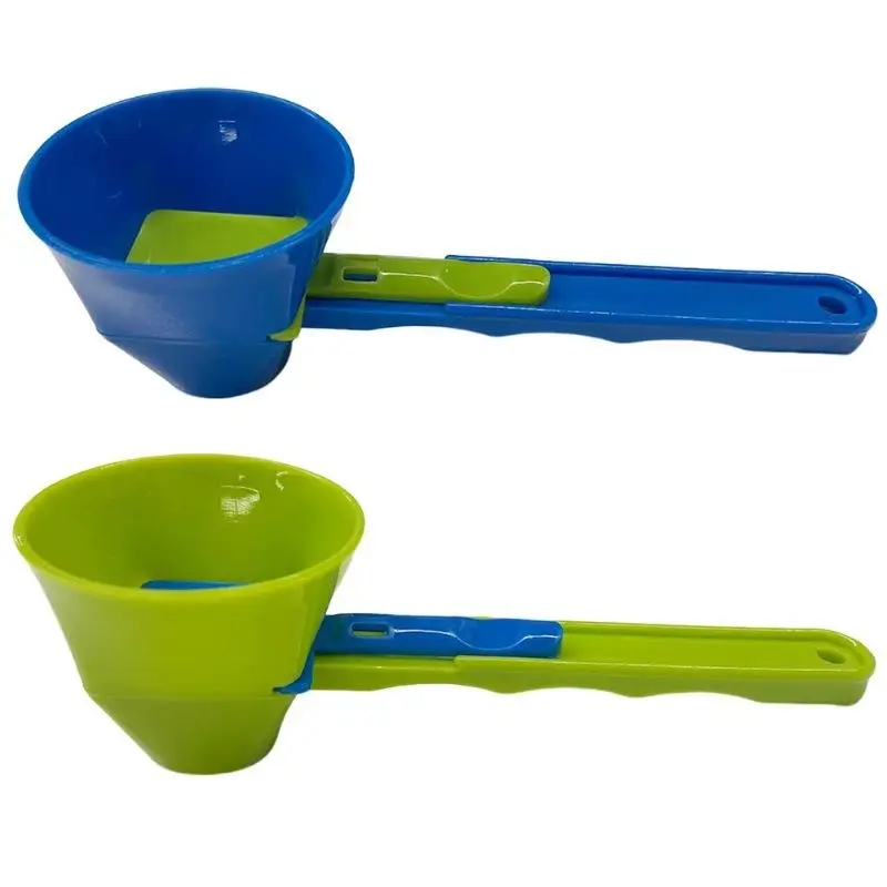 Measuring Spoon Funnel Set, 2 Counts/set Spill Proof Portable Measuring Spoon Funnel, Kitchen Measuring Tool for Protein Powder, Coffee, Milk Powder