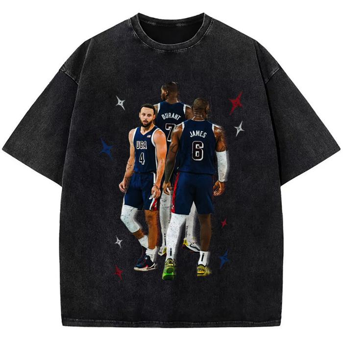 Steph Bron Steph Bron Durant BIG 3 USA Champ Custom Graphic Tee - TikTok Shop