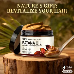 Organic Pure Batana Oil for Hair Growth | Infused with Keratin & Coffee Extract | Nourish Scalp, Reduce Breakage, Lock in Moisture for Silky Smooth, Fuller, Healthier Hair