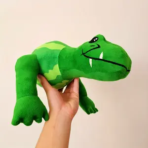 Tongtongtong Sahul Viral Italian Cerebral Palsy Plush - Watermelon Crocodile Hybrid Plush Toy, Watermelon Crocodile - Glorbo Frutto Drillo Plush Toy Collectible Glorbo Frutto Drillo Gift Stuffed Animal
