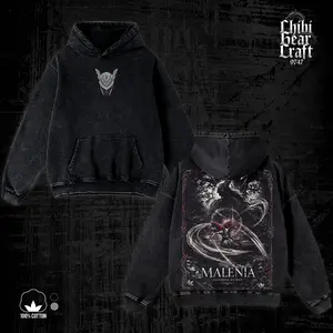 Elden Ring Malenia Goddess Of Rot Boss Art Vintage Acid Washed Oversized T-Shirt Gothic Hoodie Tank Top Graphic Tee Y2K Clothing Summer Men Clothes Outfits Unisex Video Game Clothes Gifts For Him Her Apparel For Men Dark Fantasy RPG Streetwear