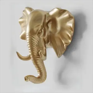 Creative Elephant Shaped Wall Hook, 1 Count Animal Shaped Clothes Hook, Home Decor Hook, Unique Gift Option for Animal Lovers, Shelves, Wall Mounted Hook