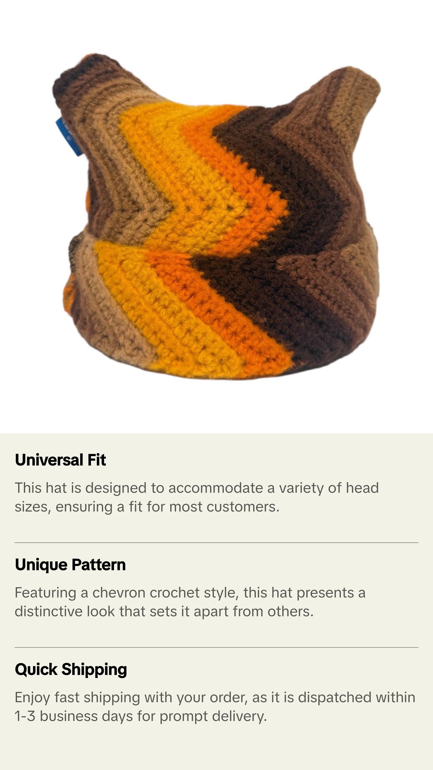 Prism Chevron Crochet Cat Hat (1of1)