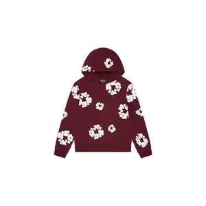 Cotton Wreath Hoodie "Burgundy" DT250
