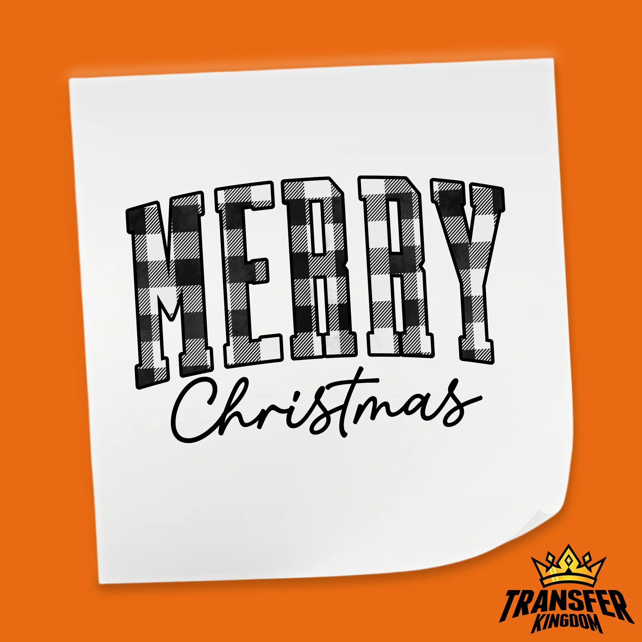 MERRY CHRISTMAS CHK , Christmas Design, Dtf Heat Transfer