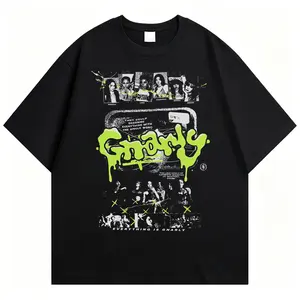 Women's Vintage Graphic 200g 100% Cotton Katseye Gnarly Eyekon Kpop Fan Merch Unisex Y2K 90s Short-Sleeve Crew Neck Tee, Retro Korean Idol Aesthetic Streetwear, Soft Fabric Top for Casual Gym Fitness, Gift for Her Him Round Neck Classic