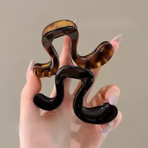 2pcs High Ponytail Clip Holders, New Elegant Back Hair Clips, Arc-Shaped Hair Clips for Women, Sports Hairstyling Accessories