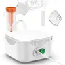 Plastic Nebulizer Portable Compressor Kit - Home Respiratory Treatment with Adjustable Mist, >0.2ml/min Atomizing Rate, 3 Flow Settings,  Masks & Mouthpiece for Adults & Children
