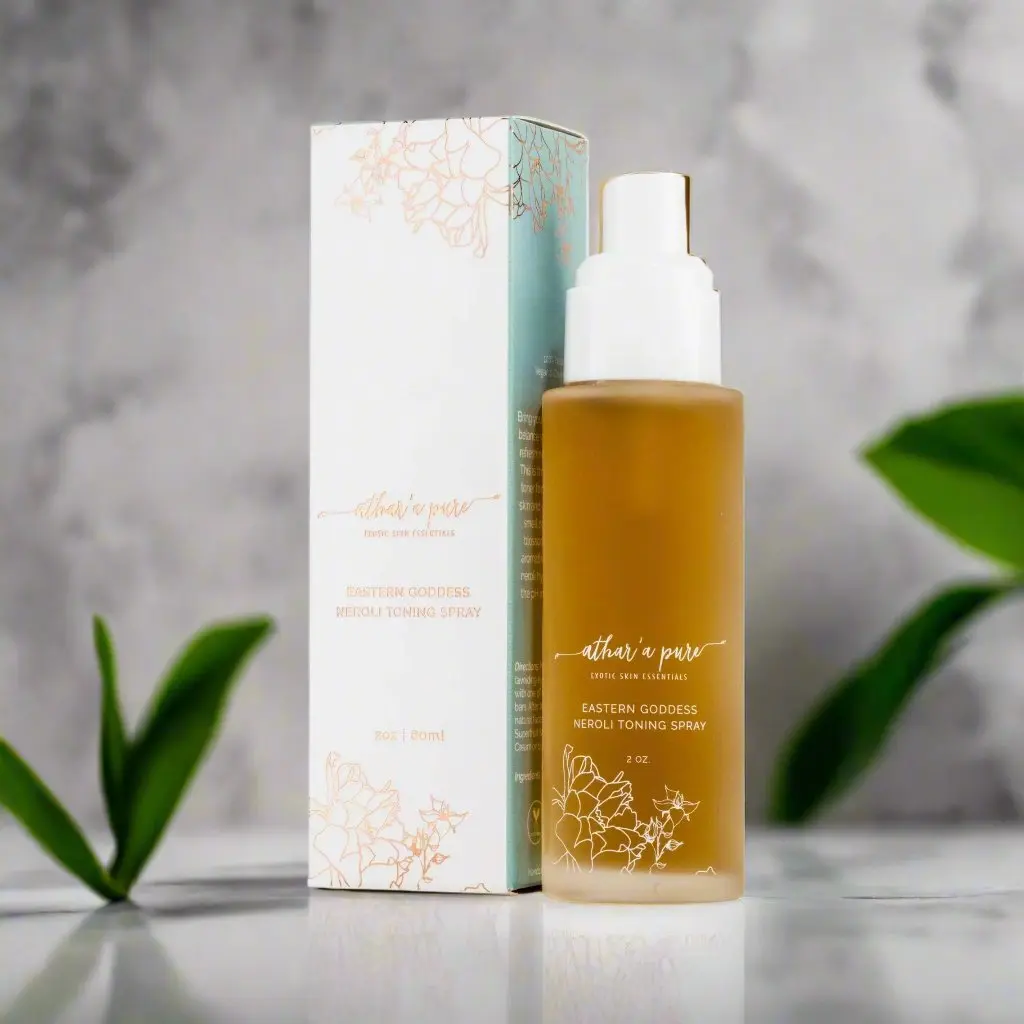 Athar'a Pure - Eastern Goddess Neroli Toning Mist Skincare - Acne Calming Hydrating skintoner face toner skin care products calm  set acne remover Gentle Exfoliating mistspray