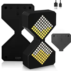 Gravity Sensor Electronic Hourglass Timer 30 Minute Visual Timer with Light Mute Classroom Kitchen Office Timer Kids Adults No Ticking Sound Optional Audible Reminder Multiple Pattern Modes - LED Clock Cooking Utensils Digital Kitchen & Desk Decor Gift