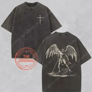 Archangel Michael Shirt Christian Streetwear Religious Gift for Him or Her Faith Apparel Comfort Colors Tee Church Wear Catholic Clothing