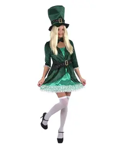 Green Women's Leprechaun Costume for Halloween & St. Patrick’s Day