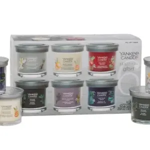 Yankee Candle 6-Pack, Premium Soy-Wax Blend, Tin Lids, Burn Time 18-30 Hours, Home Decor and Festive Ornaments Freshener Decoration