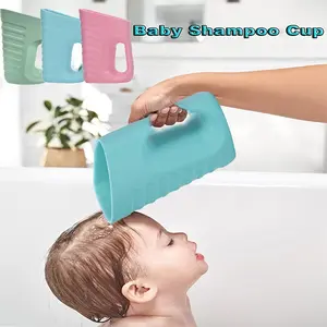 Soft Eva Baby Shampoo Rinsing Cup for Toddlers, Large Capacity Multi-Function Bath Watering Can and Storage Bucket