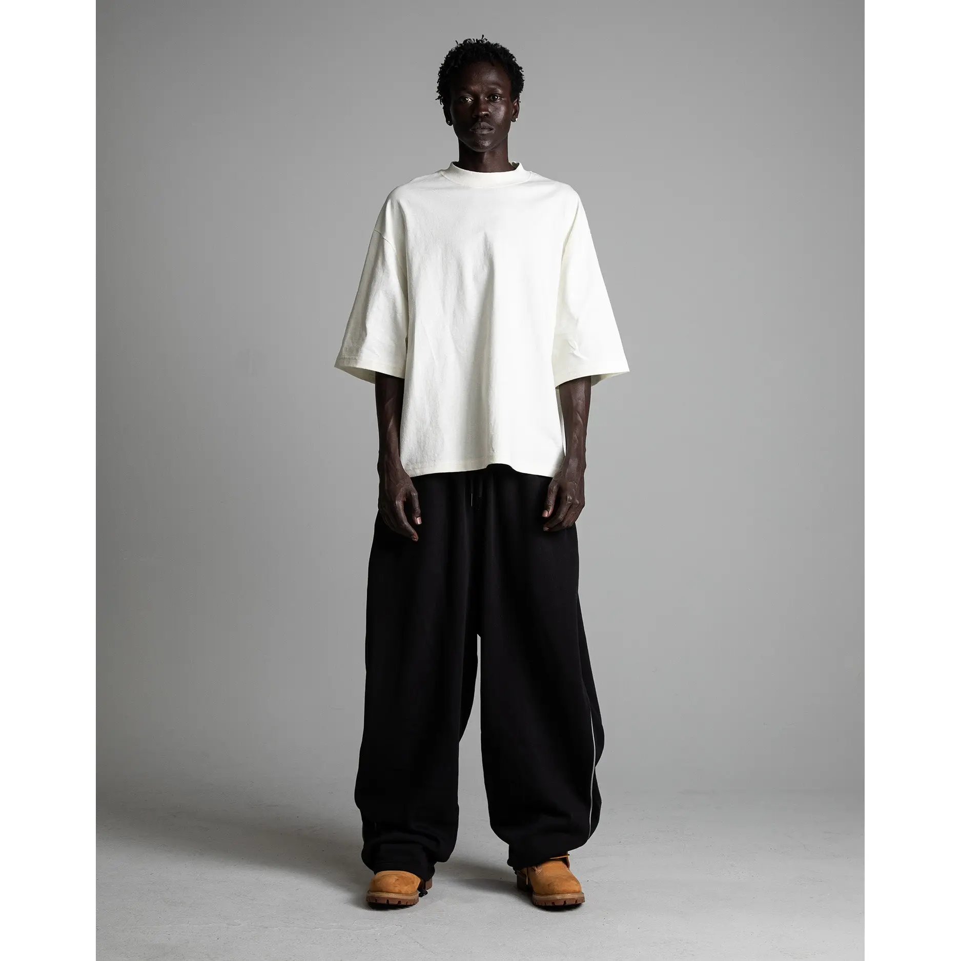 7.5oz Max Heavyweight Oversized Short Sleeve Casual Streetwear Top Tshirt Cotton Cropped