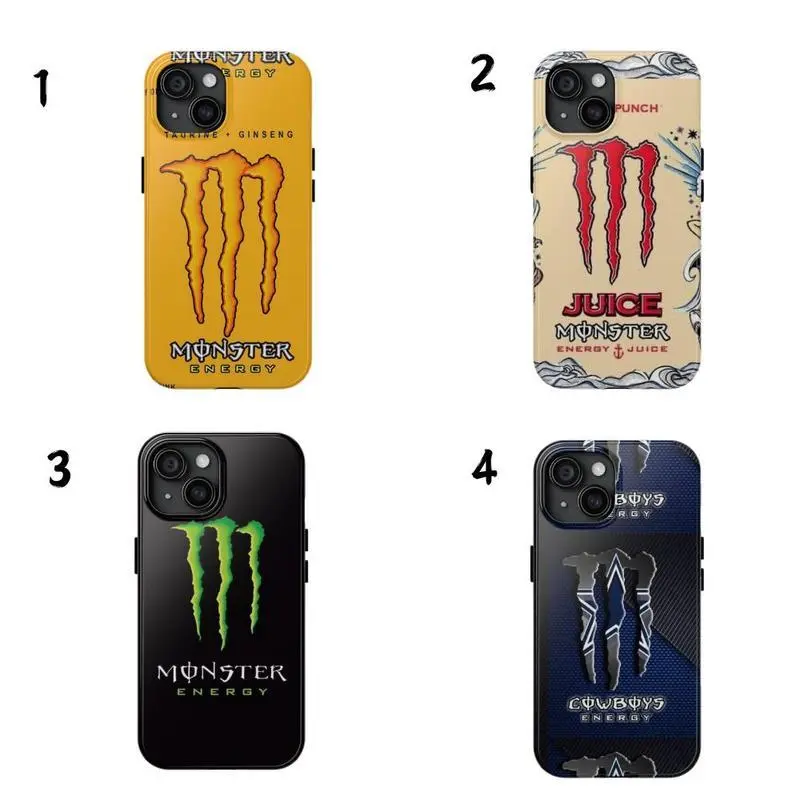 Monster Energy Drink Design Tough Phone Case - Durable Impact-Resistant Case  for iPhone 16/15/14/13/12/11 with UV Protection & Glossy Finish - TikTok  Shop