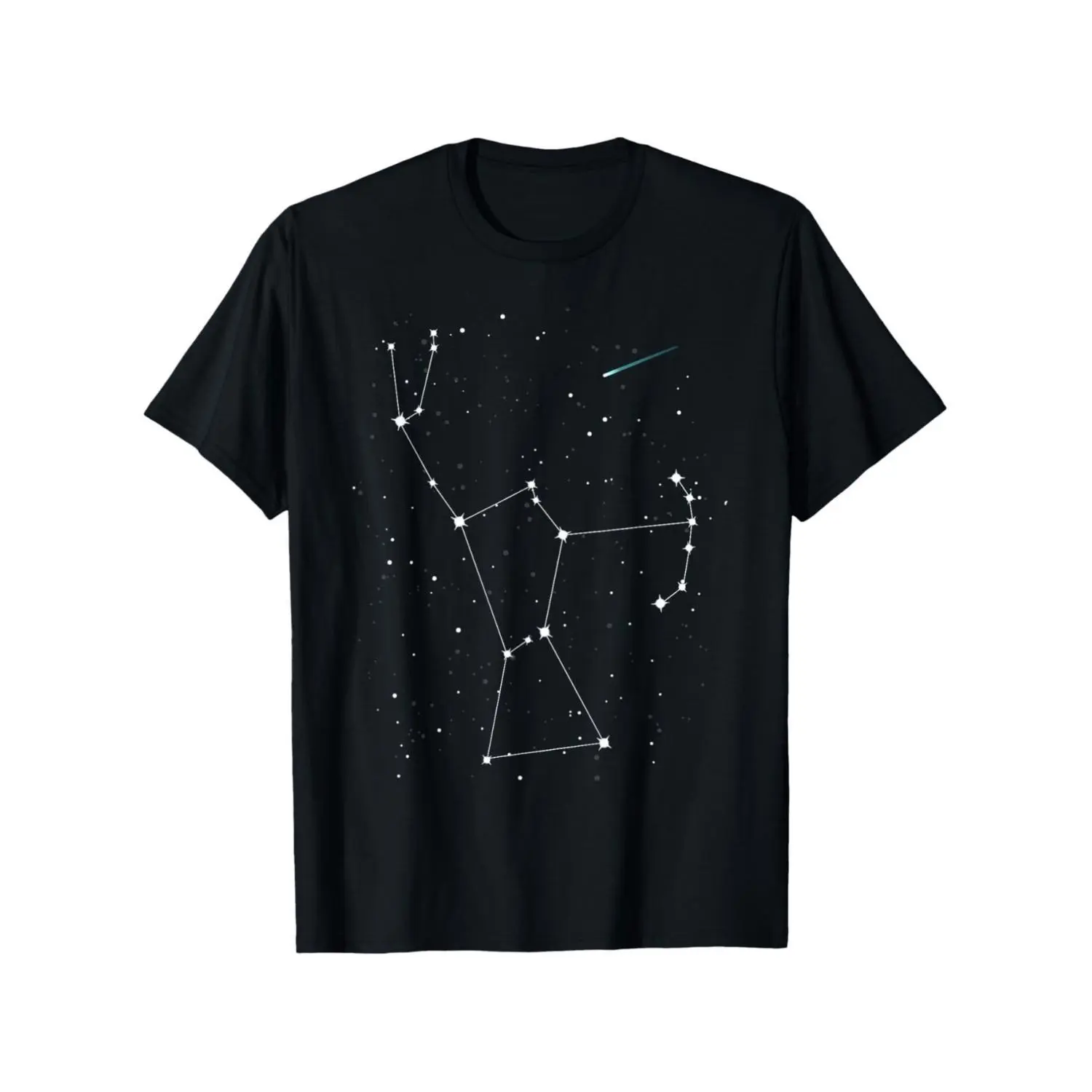 Orion Constellation Graphic T Shirts for Men, 100% Cotton Round Neck Shortsleeve Relaxed Fit Casual Menswear Top, Streetwear, Loose Fit Tshirt Tropical, All-Seasons, Breathable