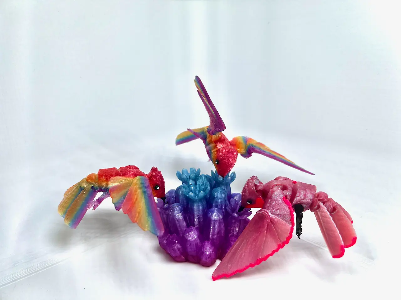 3D Printed Hummingbird - Articulating, cute, fun to fidget and collect
