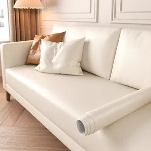 Home,Diy,Peel-and-Stick PU Leather Repair Patch - Self-Adhesive, High Elasticity, Plain, DIY, Waterproof, Stain-Resistant, Pet-Friendly Home Decor Furniture Sticker for Sofas,off-white