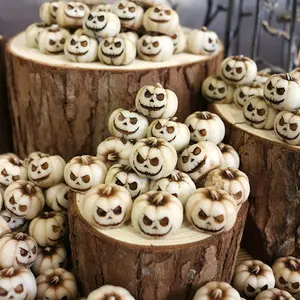 20pcs Small Pumpkin Set, Resin Dark Cute Pumpkin Decorations, Perfect for Potted Plants, Halloween Scene Setup, Fish Tank Decoration