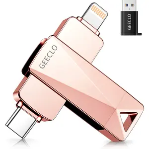 GEECLO 1TB 512GB USB Flash Drive Intended for iPhone iPad,Memory Stick Storage for Photos and Videos Backup,Compatible with iPhone iPad Android PC,Plug and Play,NoApplication Required