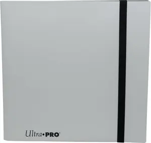 Ultra Pro - Eclipse 12-Pocket Arctic White PRO-Binder for 480 Cards Standard Size Cards, Protects Collectible Cards, Gaming Cards and Sports Cards In Ultra PRO Deck Protector Sleeves
